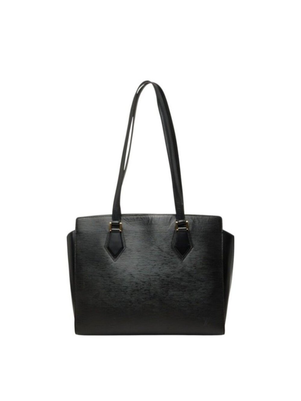 Louis Vuitton Epi Duplex Tote Shoulder Bag Noir Black Leather